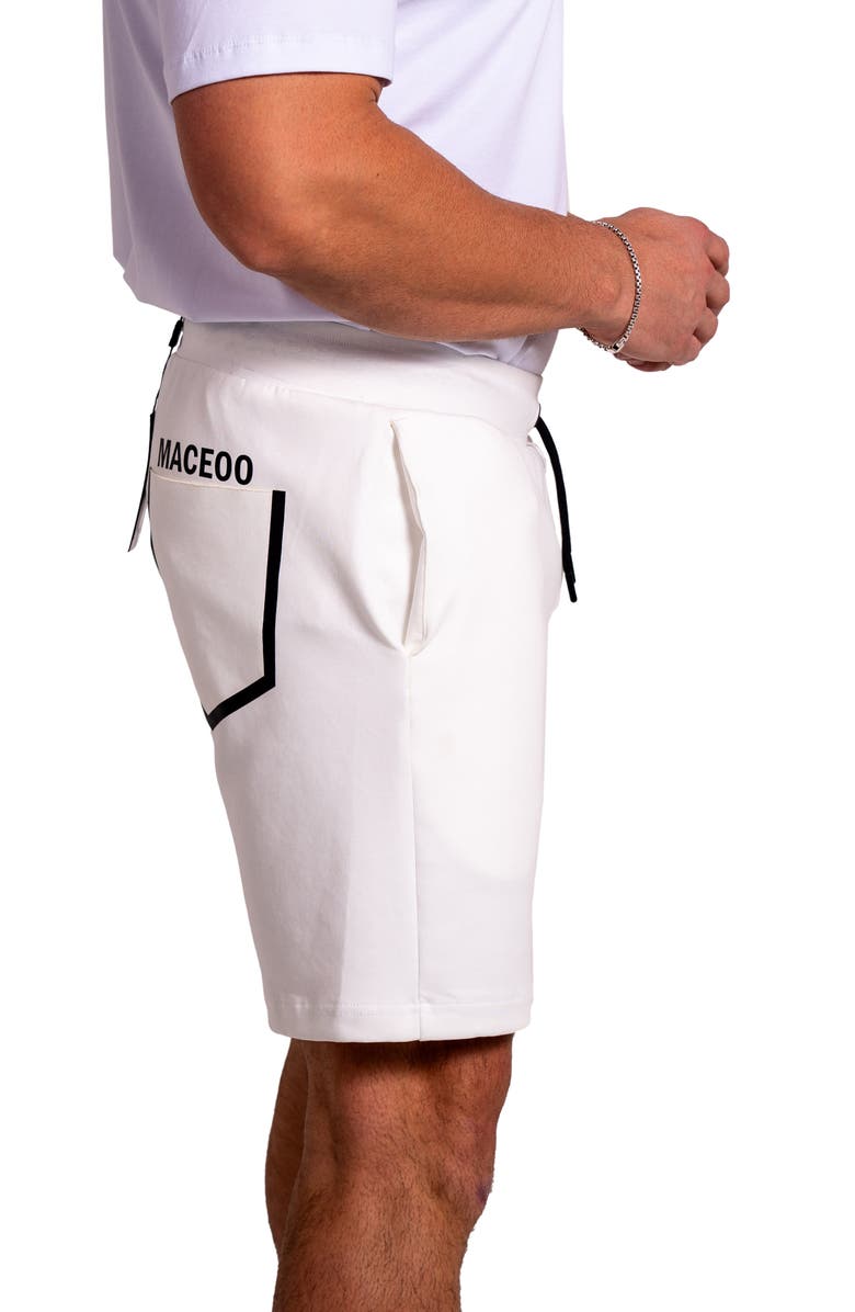 Maceoo Solidpocket 76 Drawstring Shorts S, Alternate, color, White