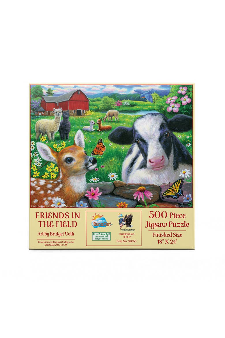 Friends in the Field 500 piece Jigsaw Puzzle for Adults, Alternate, color, Multicolor