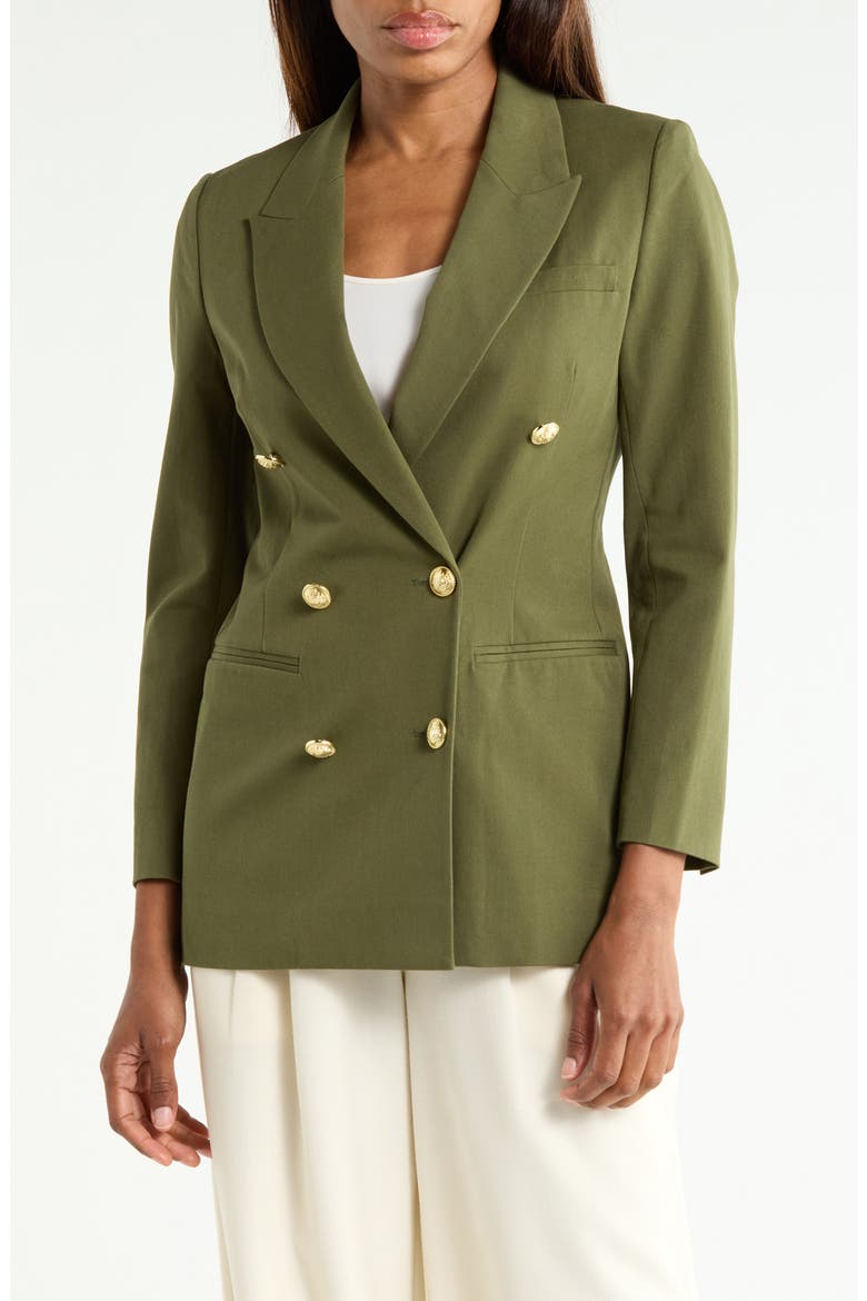 Walter Double Breasted Jacket, Main, color, FATIGUE
