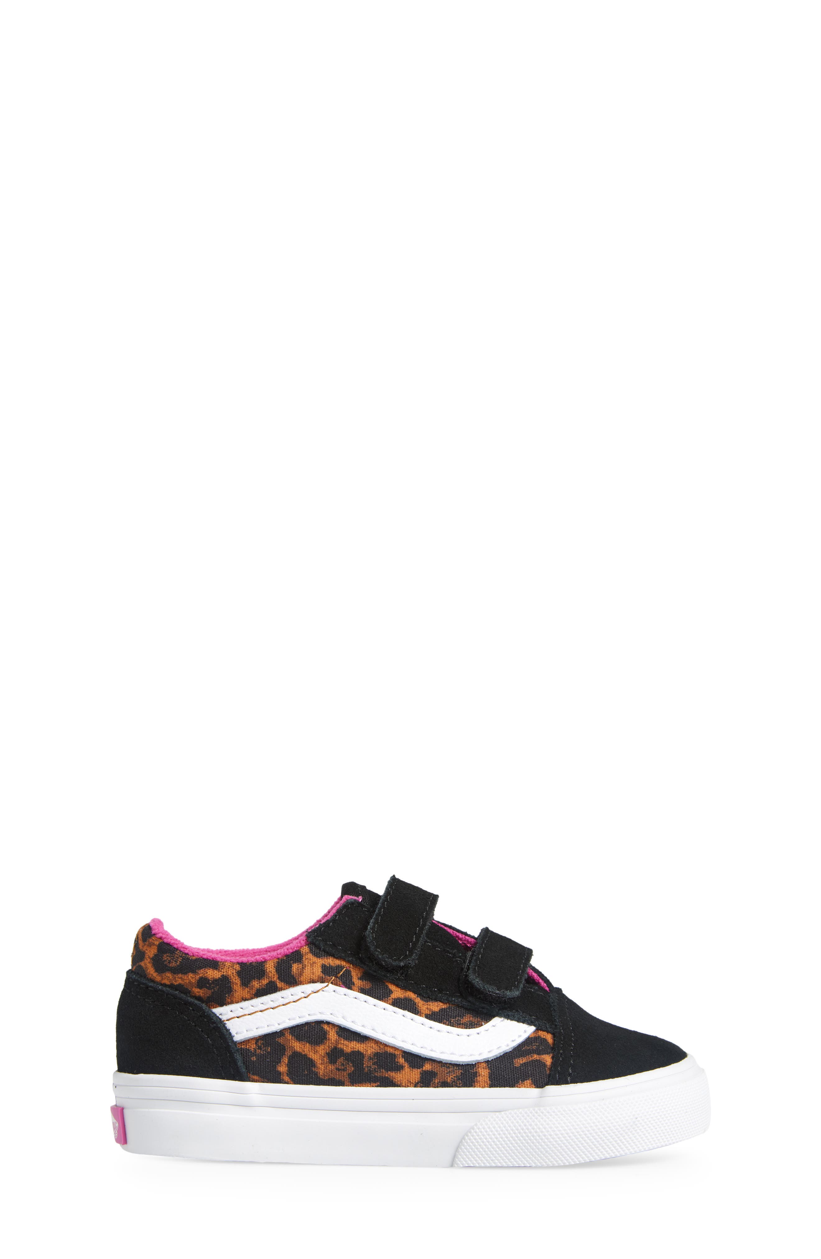 Vans Kids' Old Skool V Leopard Pop Sneaker, Alternate, color, 
