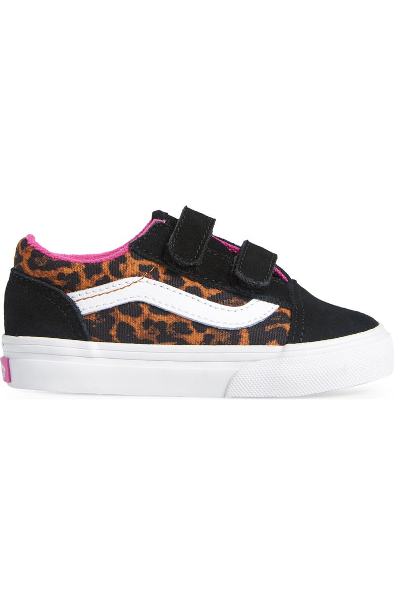 Vans Kids' Old Skool V Leopard Pop Sneaker, Alternate, color,
