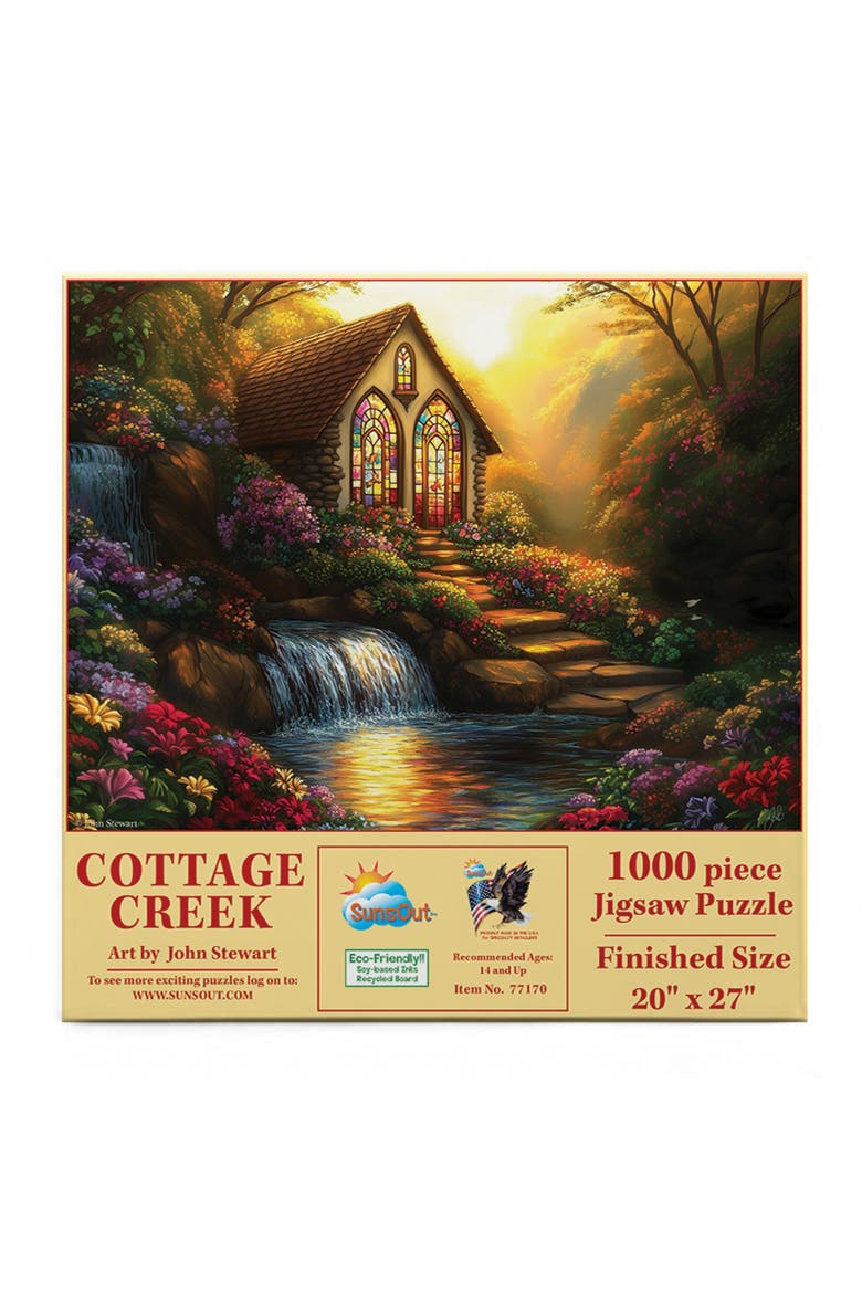 Cottage Creek 1000 piece Jigsaw Puzzle for Adults, Alternate, color, Multicolor