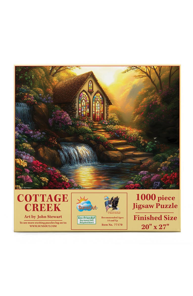 Sunsout Cottage Creek 1000 piece Jigsaw Puzzle for Adults, Alternate, color, Multicolor