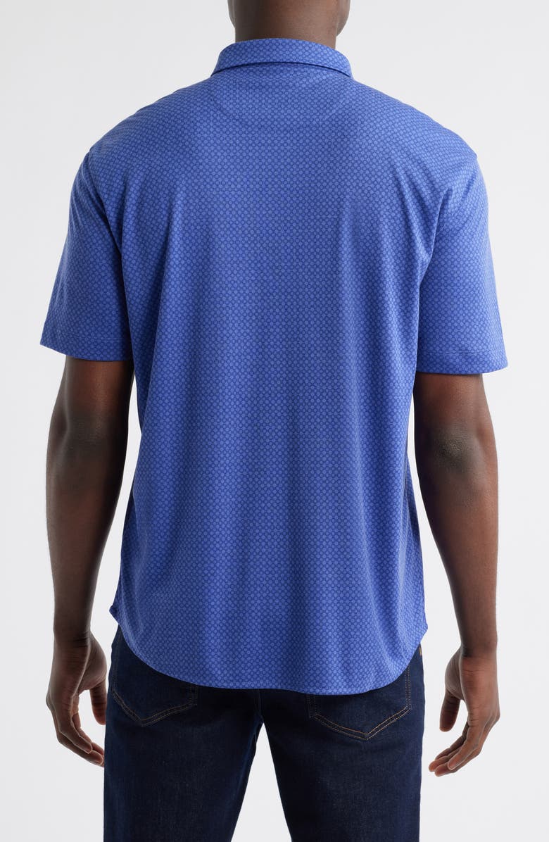 Johnston & Murphy XCFlex Geo Print Short Sleeve Button-Up Shirt, Alternate, color, 