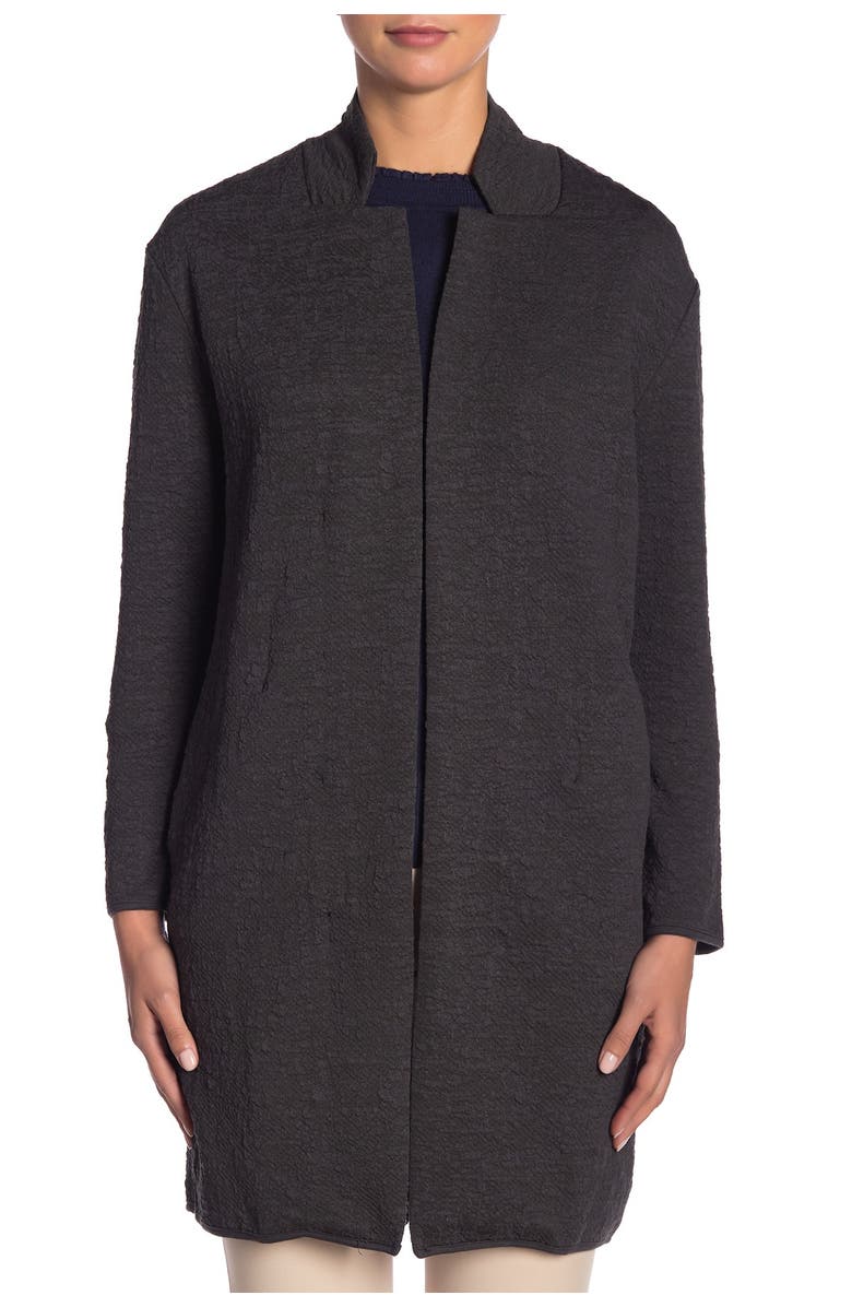 PHILOSOPHY BY RPUBLIC CLOTHING Notch Collar Longline Jacket, Alternate, color, 