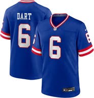 Nike Men's Nike Jaxson Dart Royal New York Giants Alternate 2 Classic Game Jersey
