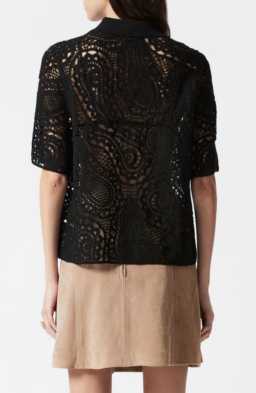 & Other Stories Paisley Wool & Cotton Polo