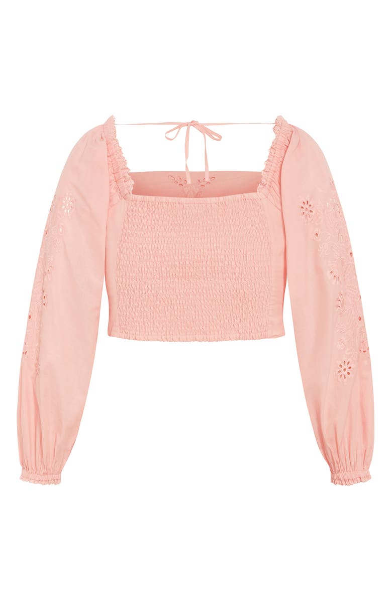 City Chic Willow Top, Alternate, color, Peachy