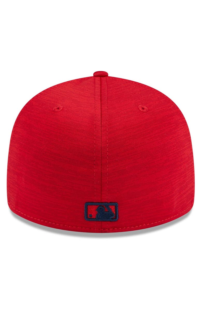 New Era Men's New Era Red Los Angeles Angels 2024 Clubhouse Low Profile 59FIFTY Fitted Hat, Alternate, color, Red