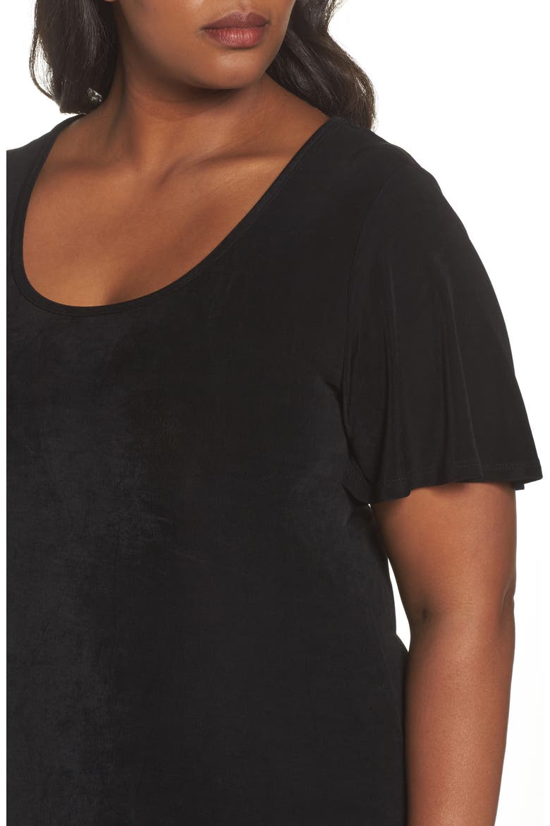 T-Shirt Dress, Alternate, color, BLACK