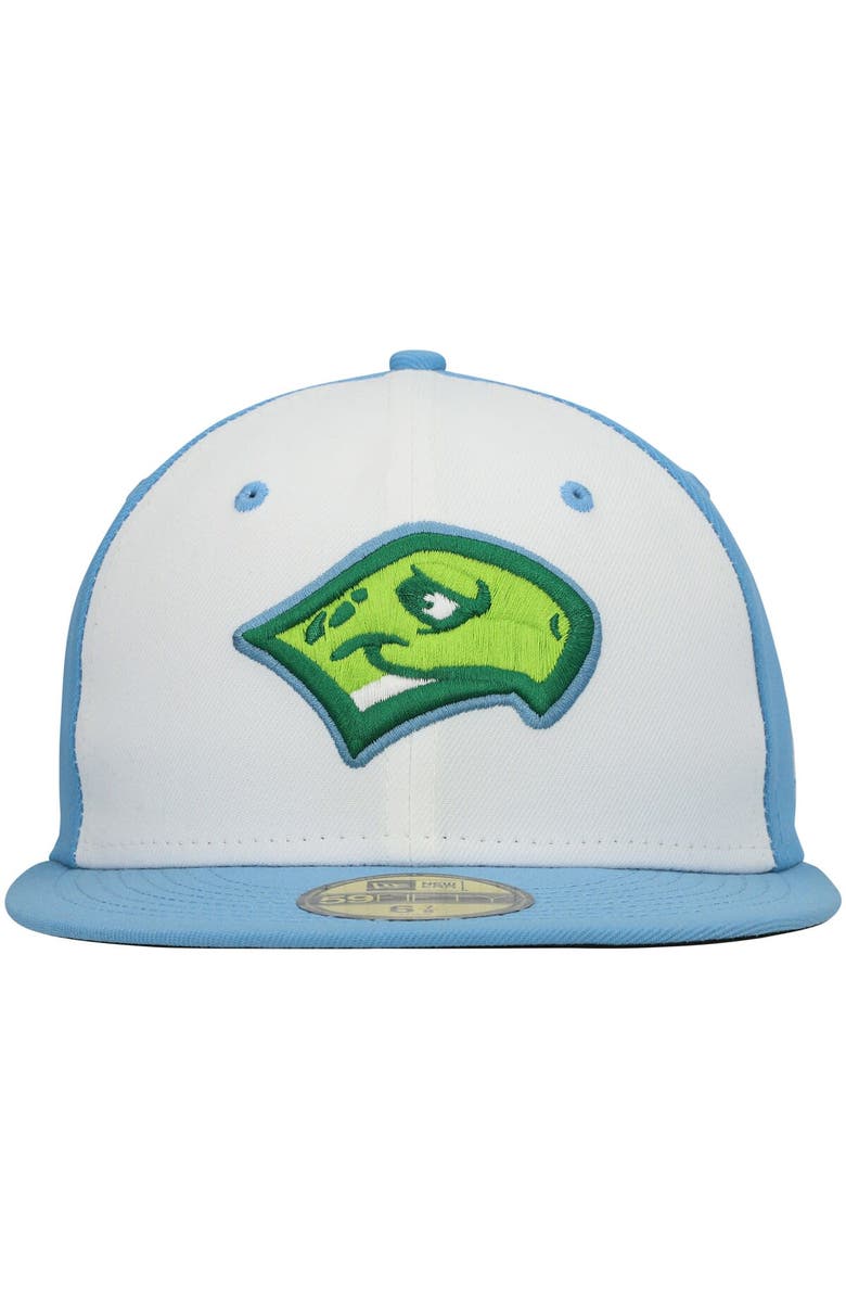New Era Men's New Era White Daytona Tortugas Authentic Collection Road 59FIFTY Fitted Hat, Alternate, color, White