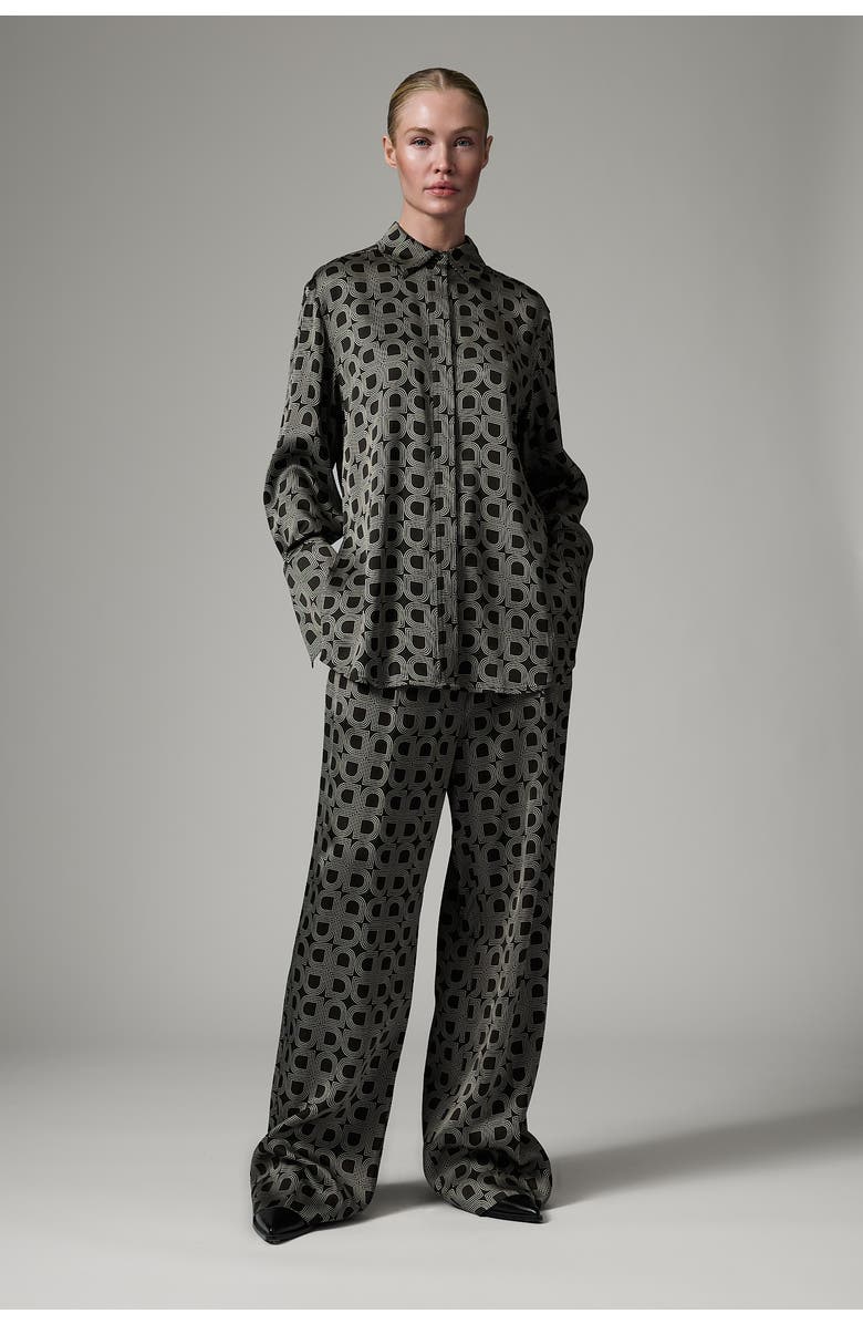 Day Plymo Printed Long Sleeve Shirt, Alternate, color, Black