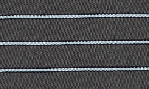 Paloma Wool Julieta Stripe Cotton Piqué Polo In Gray