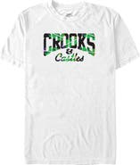 Crooks & Castles Men's Crooks & Castles Black Tropical Print Graphic T-Shirt