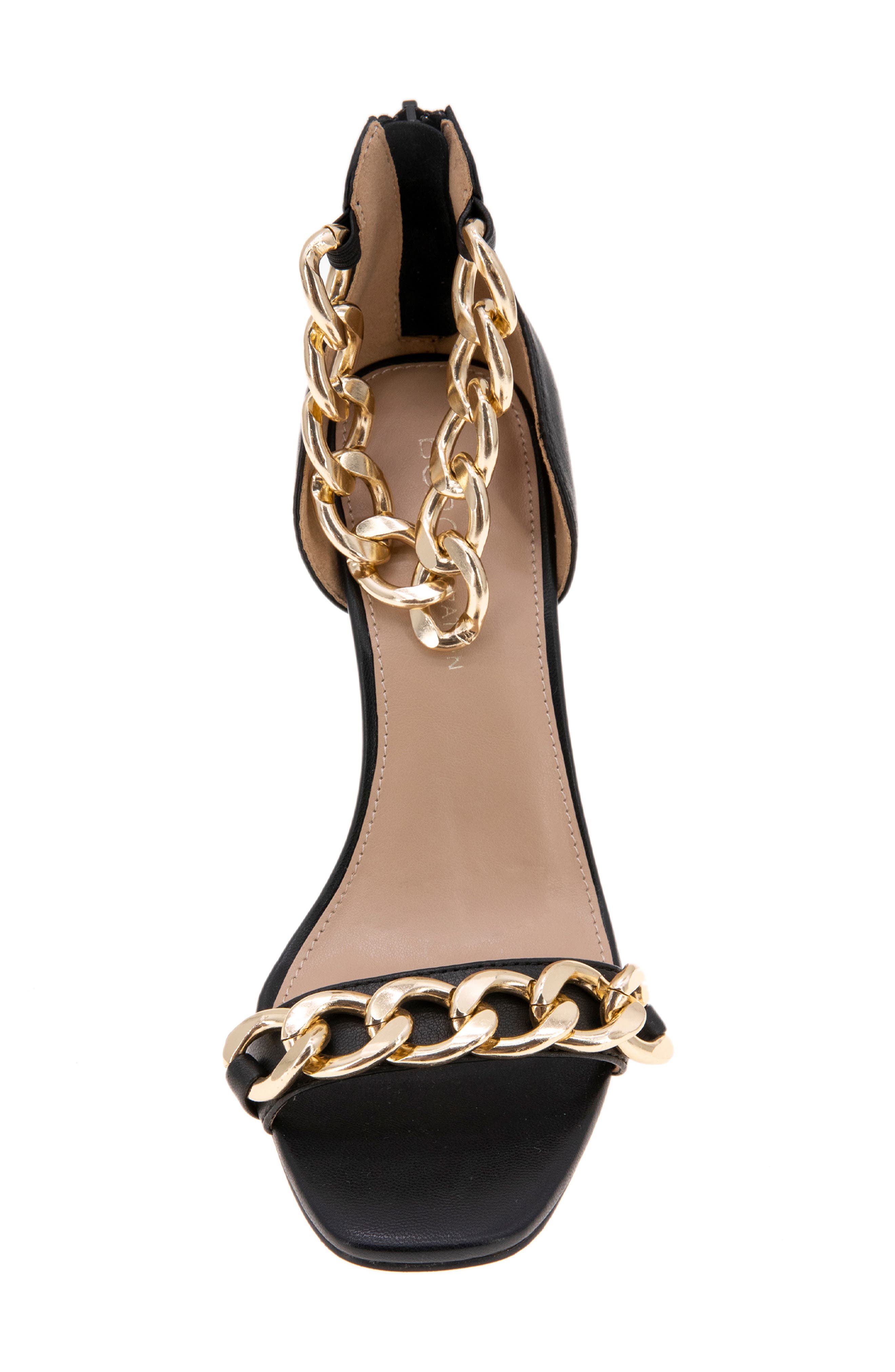 BCBGeneration Isinna Chain Ankle Strap Sandal, Alternate, color, 