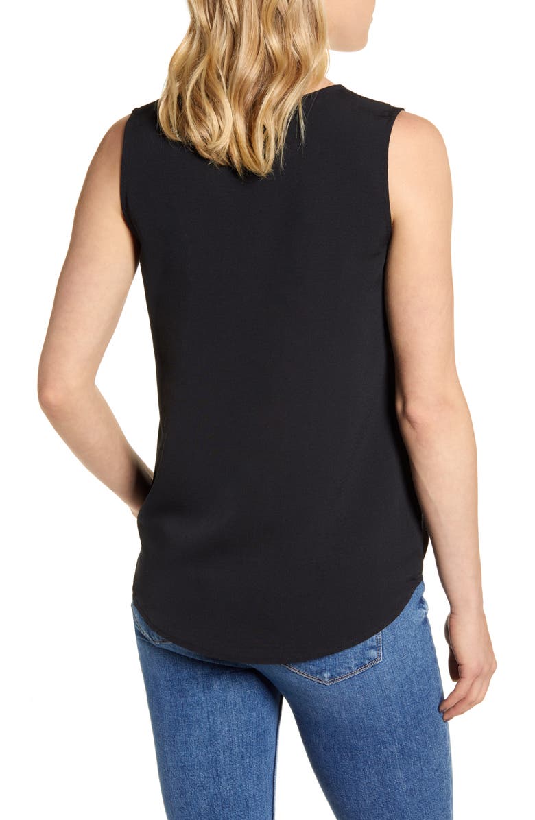 Bobeau Mira Surplice Tank Top, Alternate, color, 