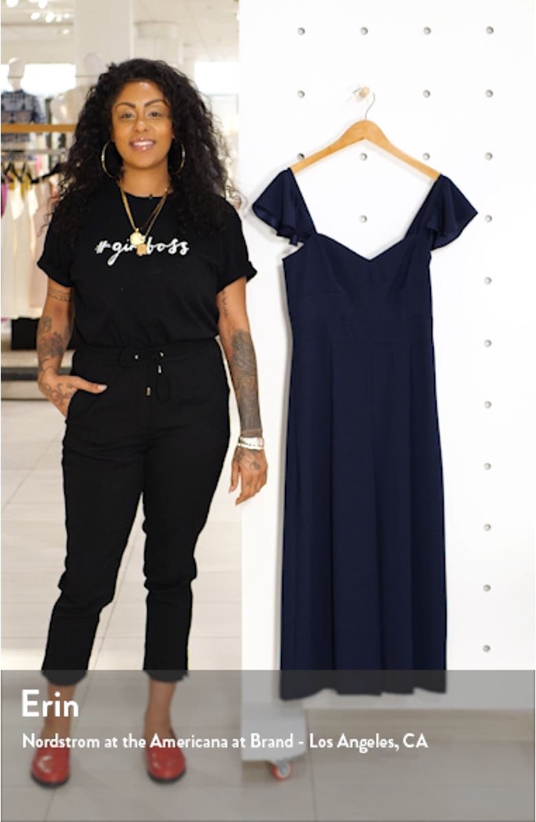 Ruffle Sleeve Jumpsuit, sales video thumbnail