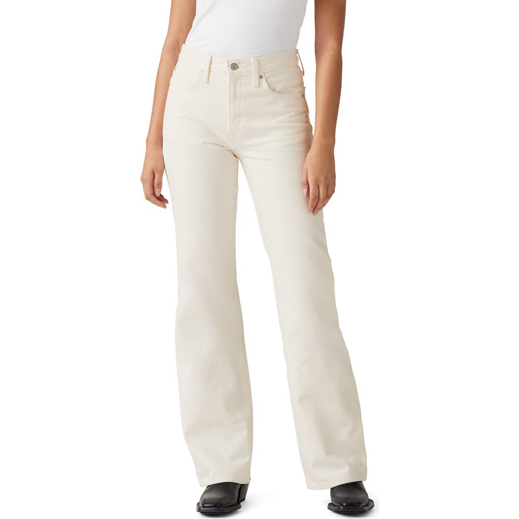 Levi's 725 High-waist Classic Stretch Bootcut Jeans In White