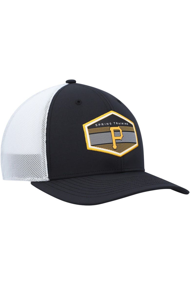 Men's '47 Black/White Pittsburgh Pirates Spring Training Burgess Trucker Adjustable Hat, Alternate, color, Black