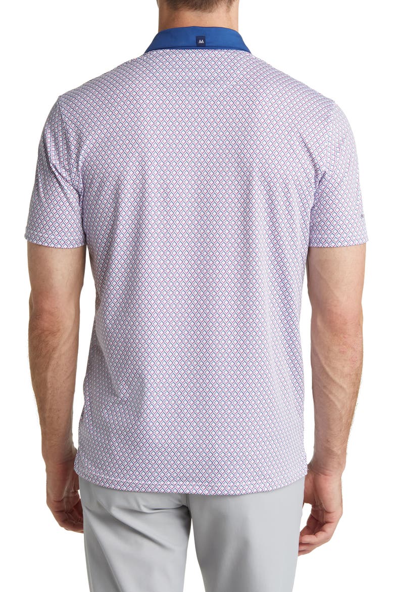 Versa Performance Golf Polo, Alternate, color, PURPLE WINE DIAMOND PRINT