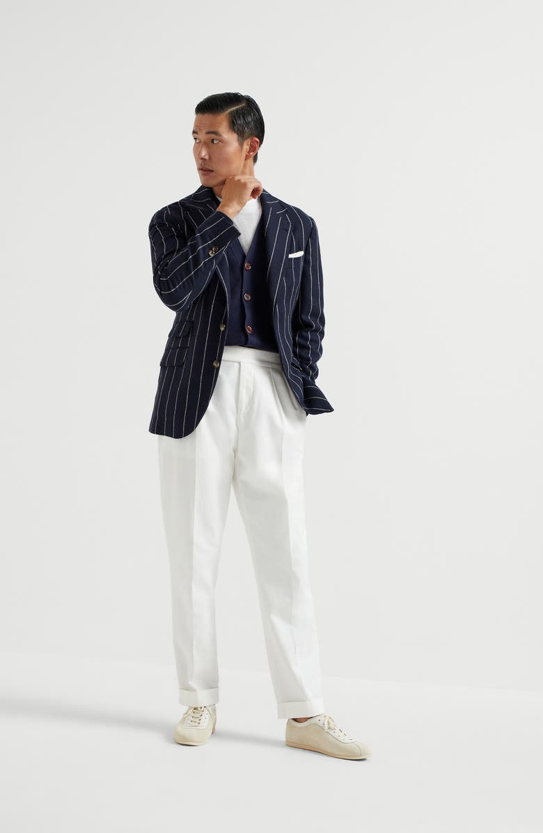 Brunello Cucinelli English Rib knit cardigan, Alternate, color,