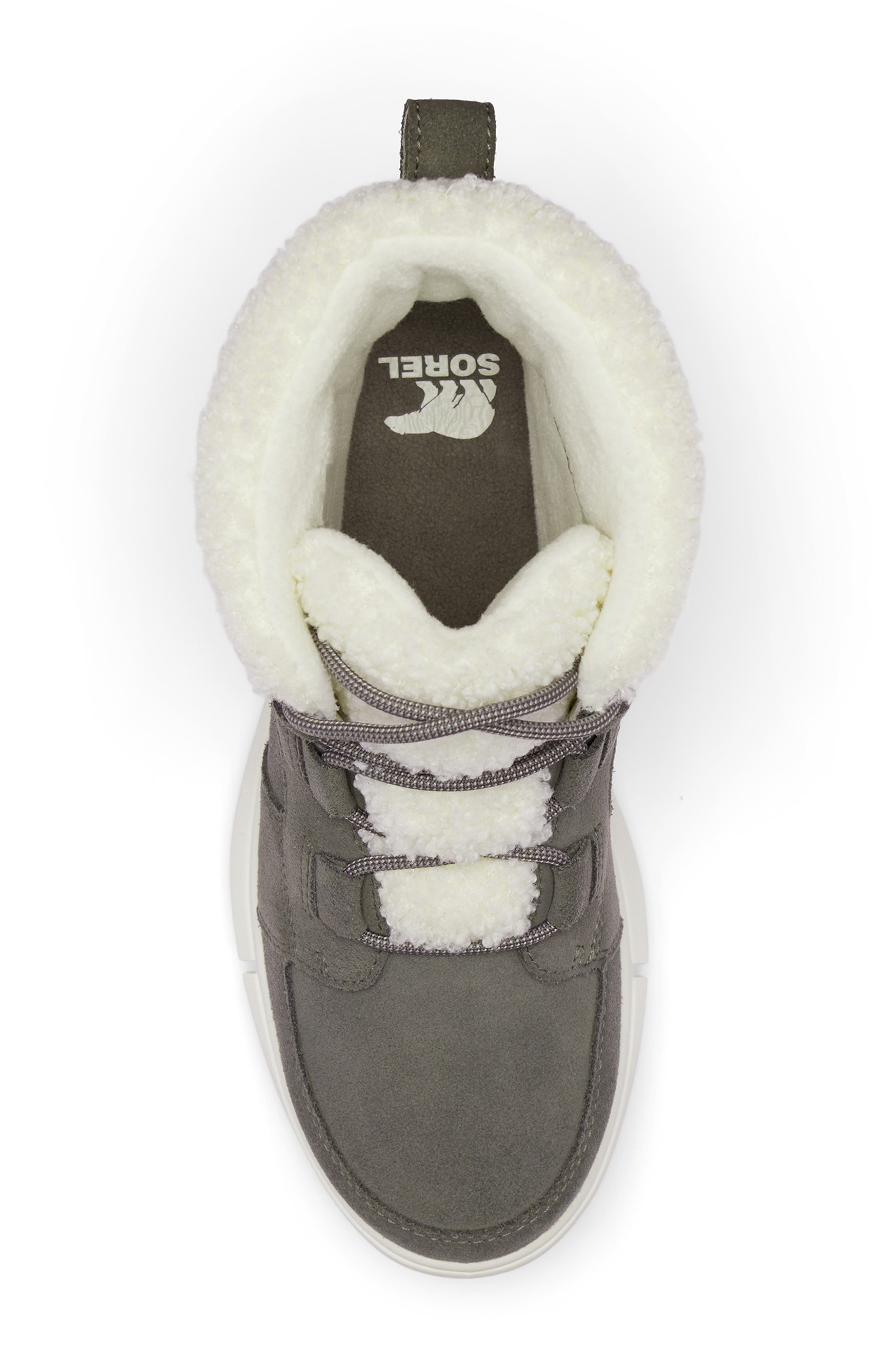 SOREL Explorer Next Faux Shearling Waterproof Bootie, Alternate, color, 