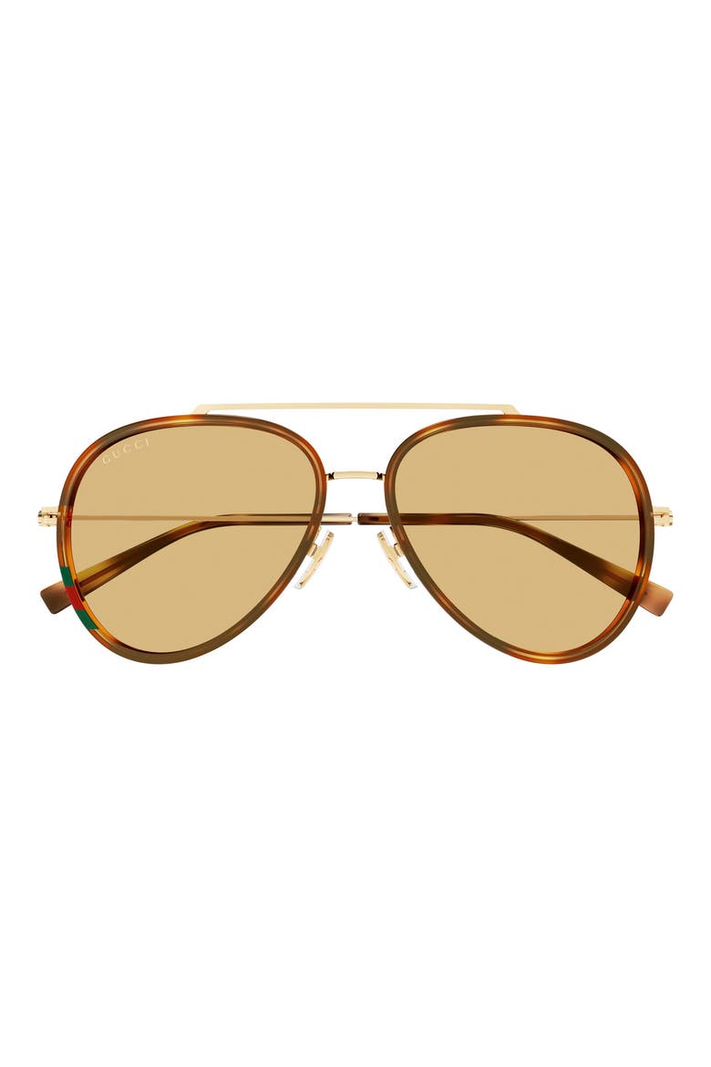 56mm Navigator Sunglasses, Main, color, HAVANA