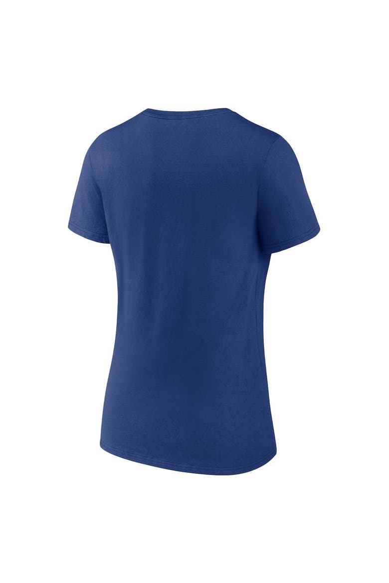 Women's Fanatics Branded Blue Tampa Bay Lightning Primary Logo Team V-Neck T-Shirt, Alternate, color, Blue