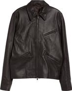J. Mueser Leather Racer Jacket