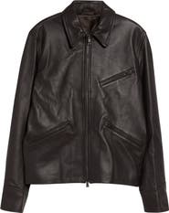J. Mueser Leather Racer Jacket