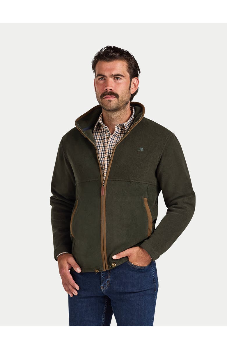 Raging Bull Fleece Zip Through Jacket, Alternate, color, Forest