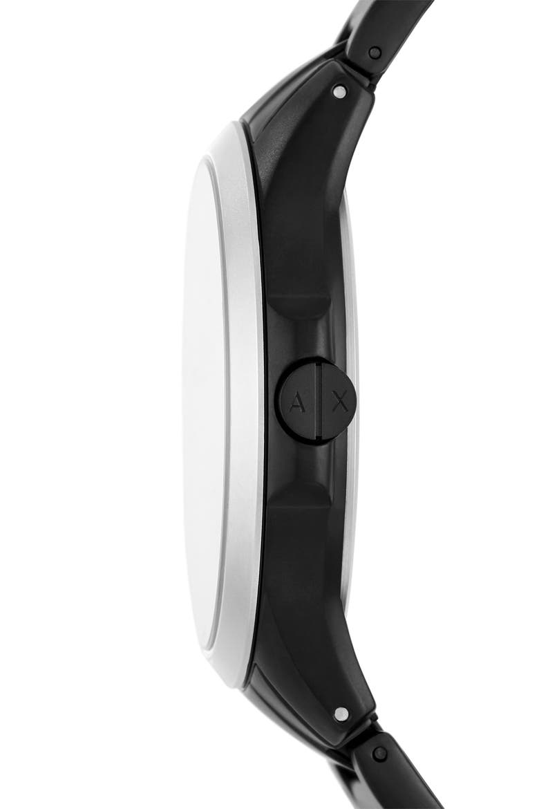 Hampton Black Bracelet Watch, 46mm, Alternate, color, BLACK