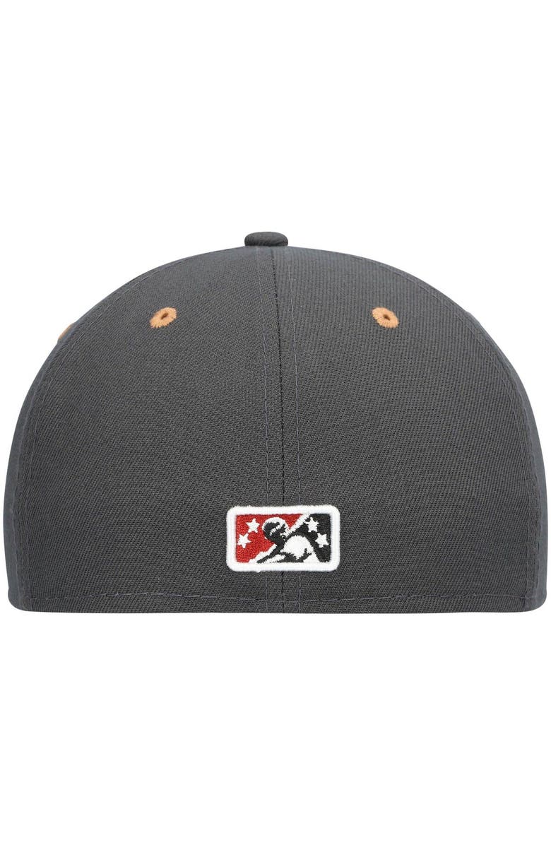 New Era Men's New Era Gray Altoona Curve Road Authentic Collection 59FIFTY Fitted Hat, Alternate, color,