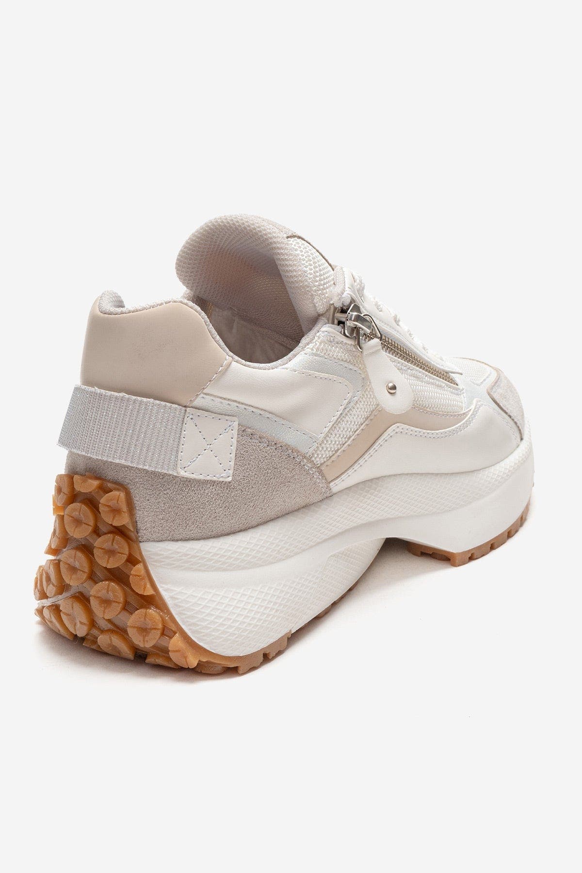 Rocca Zip Sneaker, Alternate, color, White