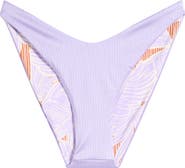 Maaji Lavander Wisteria Splendour High Cut Reversible Bikini Bottoms