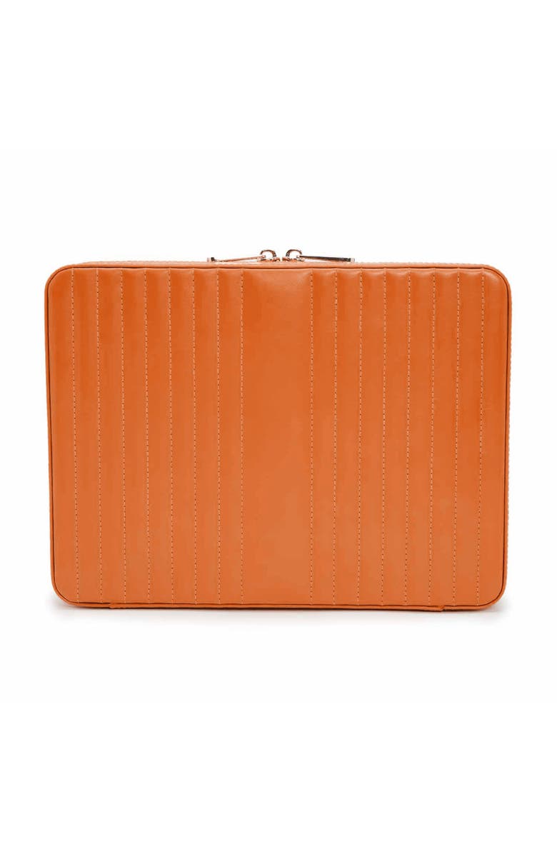 WOLF Maria Large Zip Jewelry Case, Main, color, Tangerine