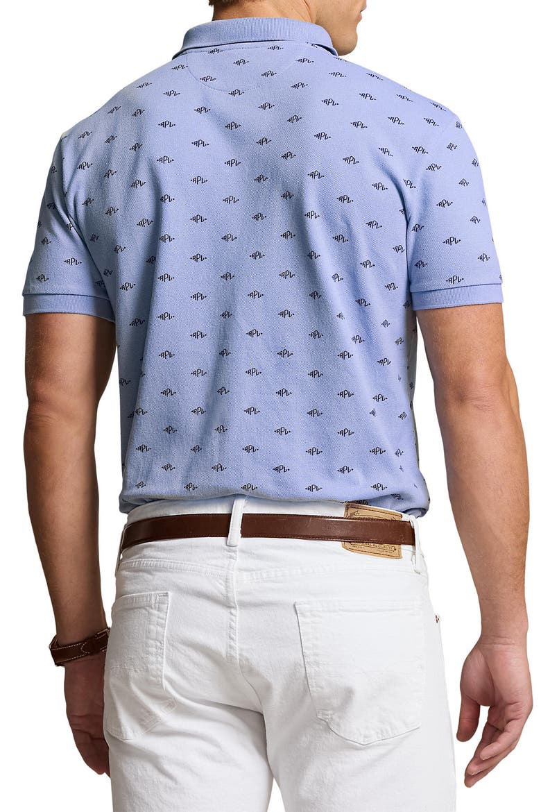 Embroidered Mesh Cotton Oxford Polo, Alternate, color, PRL DECO/ DRESS SHIRT BLUE