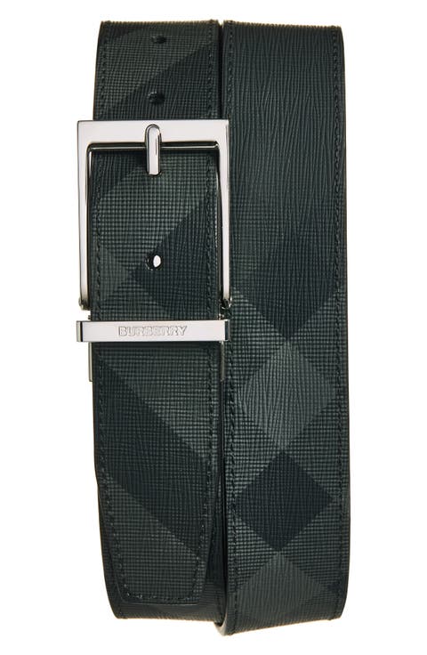 Reversible Check Canvas
Leather Pin Belt