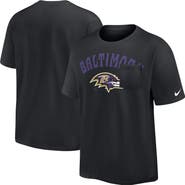 Nike Men's Nike Black Baltimore Ravens Rewind Heavy Max 90 Pocket T-Shirt