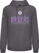 LEVELWEAR Men's Levelwear Gray Boston Bruins Hockey Fights Cancer Pulsar Off Season Tri-Blend Pullover Hoodie