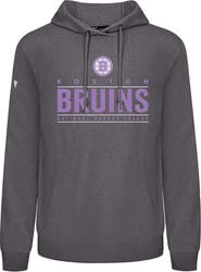 LEVELWEAR Men's Levelwear Gray Boston Bruins Hockey Fights Cancer Pulsar Off Season Tri-Blend Pullover Hoodie