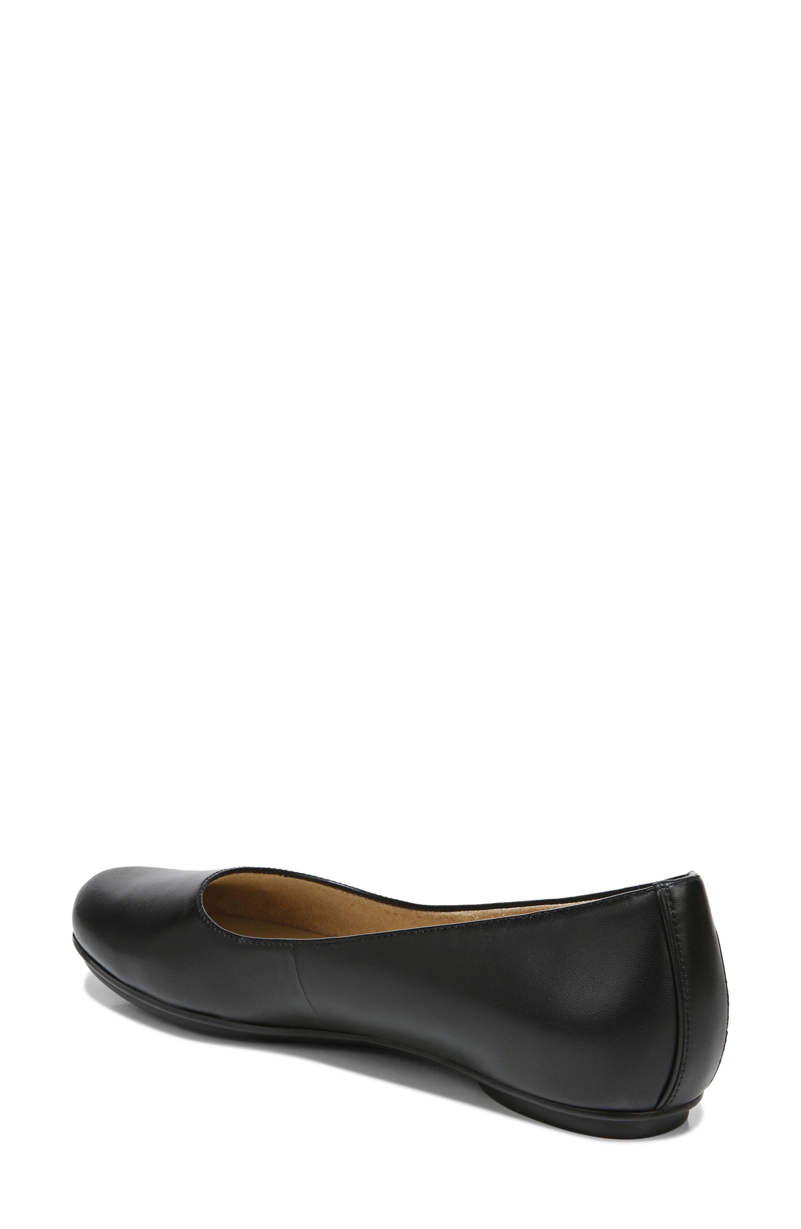 Naturalizer True Colors Maxwell Flat, Alternate, color, Black Leather