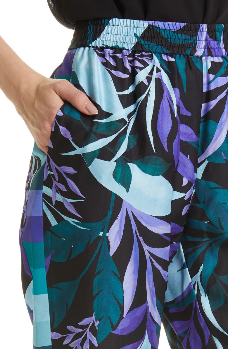 KOBI HALPERIN Adie Floral Crop Pants, Alternate, color, 