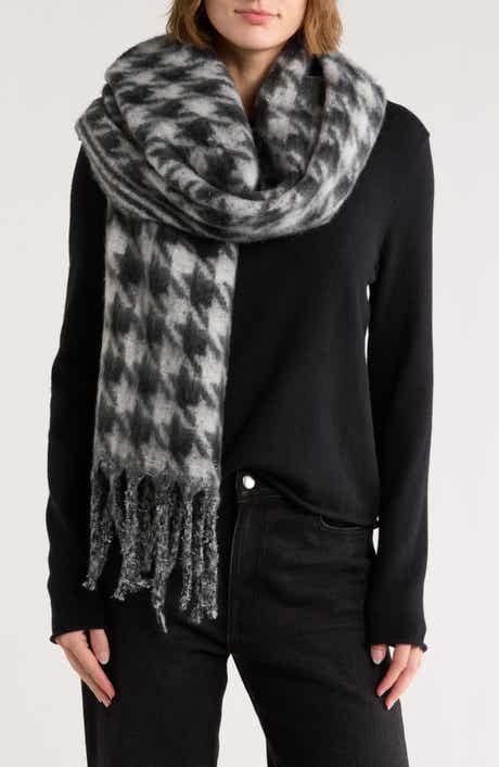 Vince Camuto Houndstooth Shine Wrap Scarf