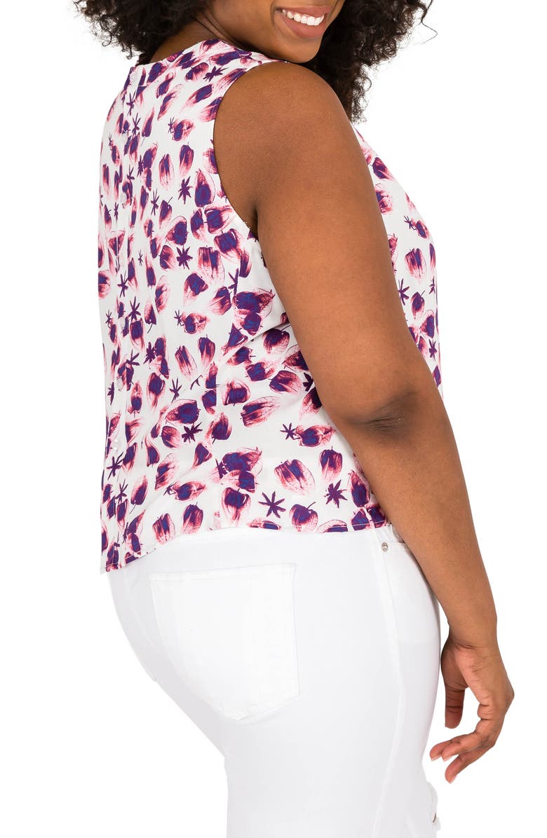 Poetic Justice Nya Leaf Print Tank, Alternate, color, 