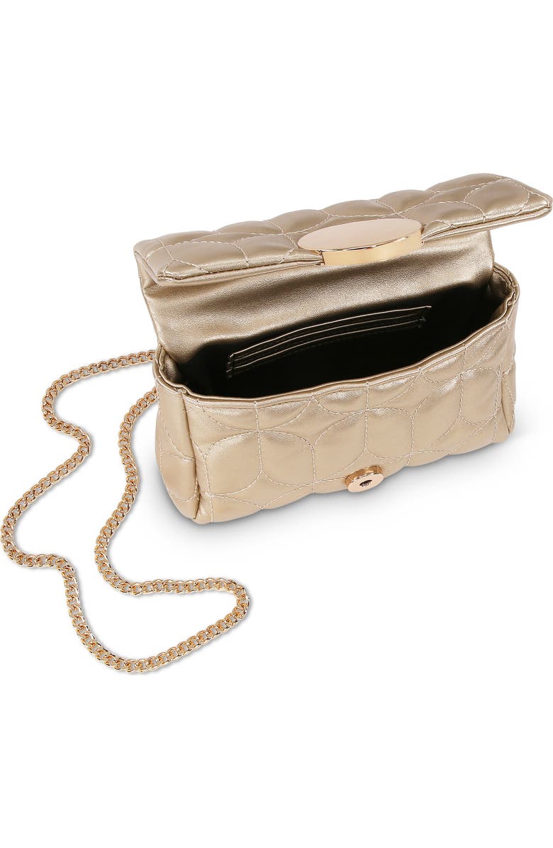 Jewel Badgley Mischka Tara Deco Quilted Mini - 2 Carry Options, Alternate, color, Gold