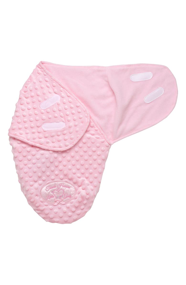 Little Me Newborn Wrap Swaddle Blanket, Alternate, color, Pink