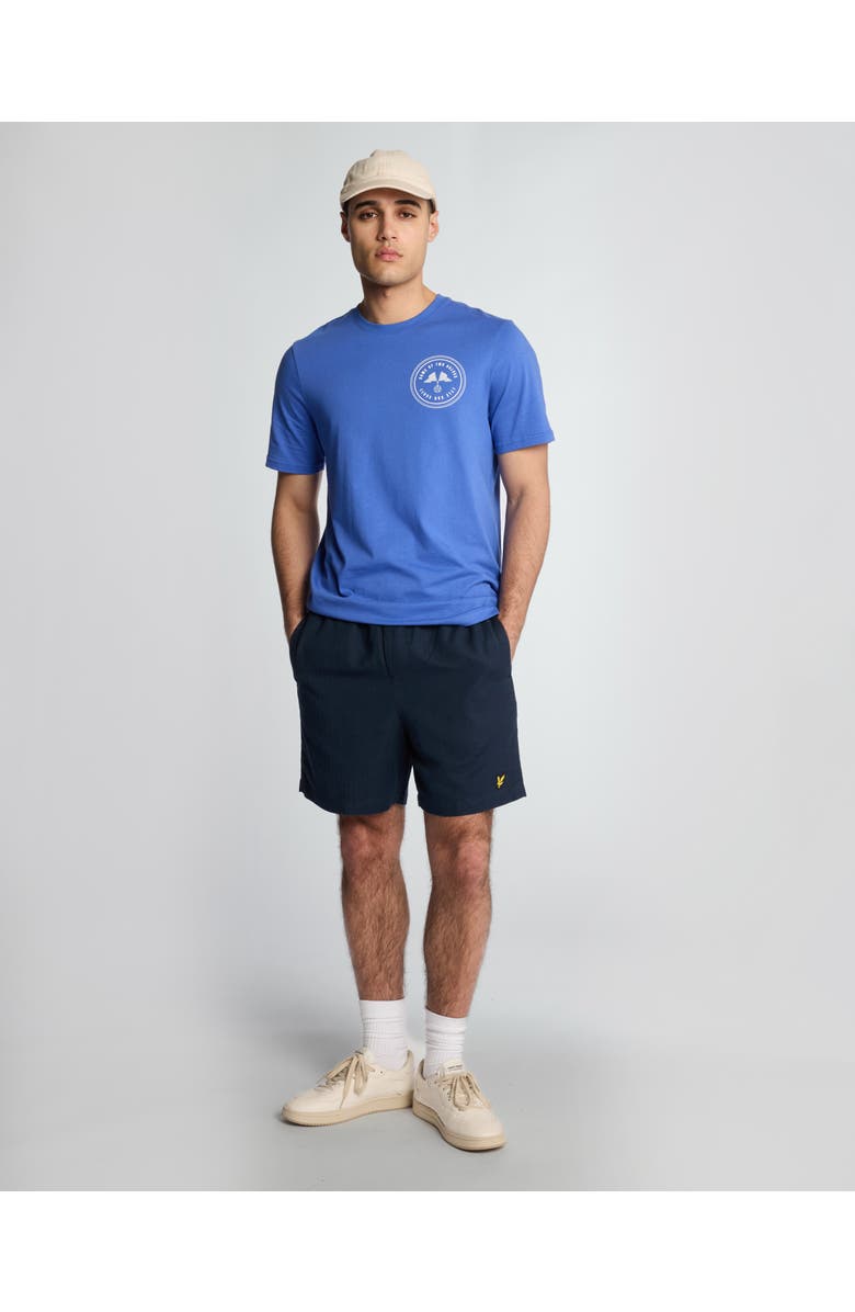 Lyle & Scott Linen Deck Shorts, Alternate, color, Dark Navy