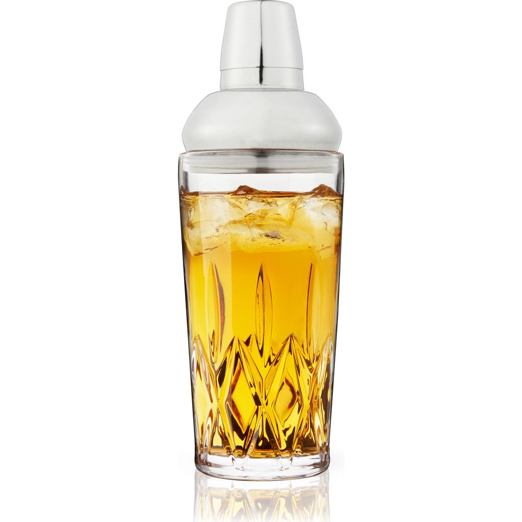 Viski Admiral Crystal Cocktail Shaker in Stainless Steel in Clear  product