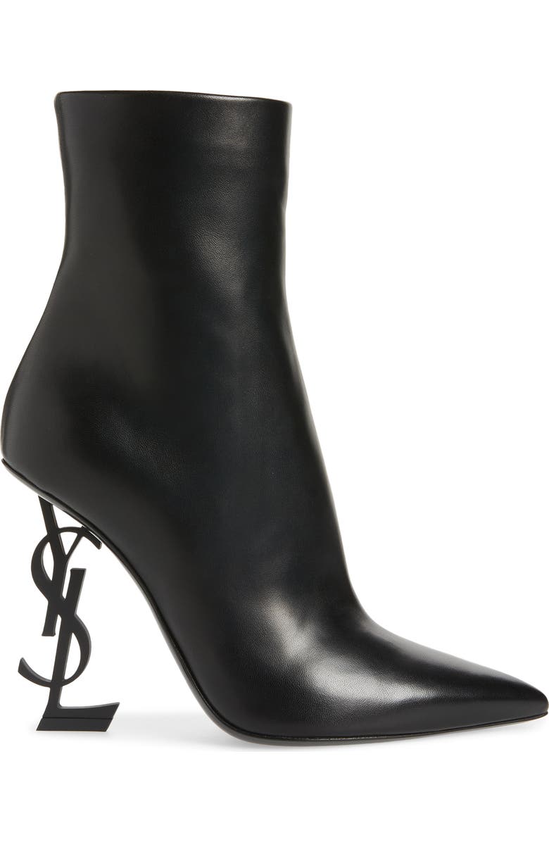 Saint Laurent Opyum YSL Pointed Toe Bootie, Alternate, color,
